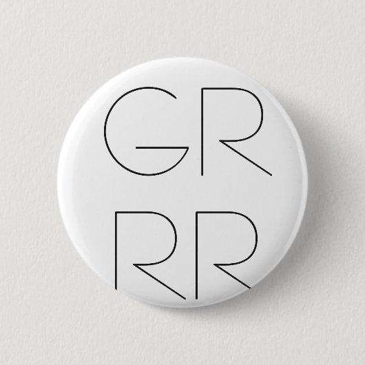 BADGE ROND 5 CM PIN DE "GRRR" (Devant)