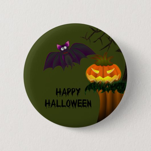 Badge Rond 5 Cm Pin de Halloween (Devant)