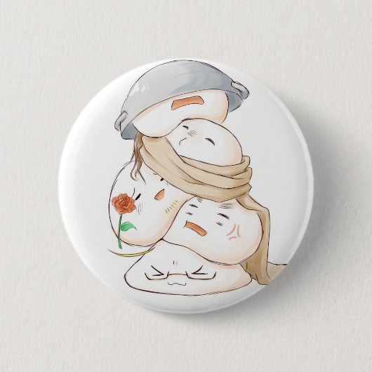 Badge Rond 5 Cm Pin de Hetalia Mochi (Devant)