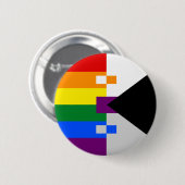 Badge Rond 5 Cm Pin de Homoromantic Demisexual (Devant & derrière)