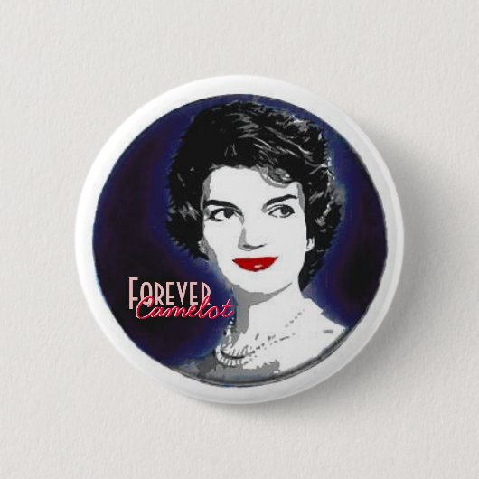 Badge Rond 5 Cm Pin de Jackie Kennedy (Devant)