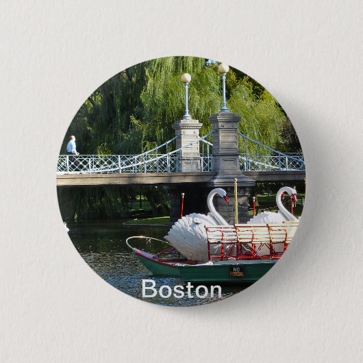 Badge Rond 5 Cm Pin de jardin public de Boston (Devant)