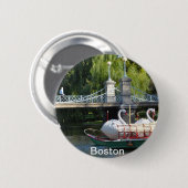 Badge Rond 5 Cm Pin de jardin public de Boston (Devant & derrière)