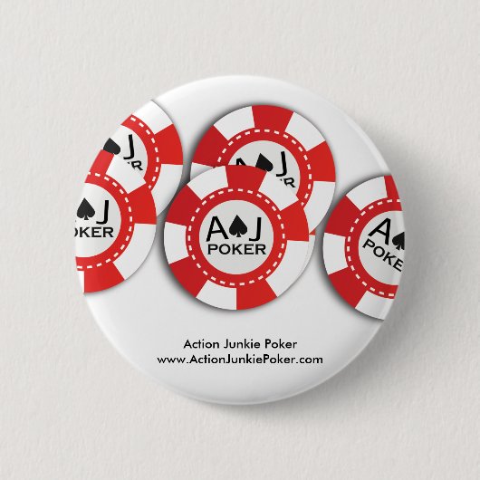 Badge Rond 5 Cm Pin de jeton de poker (Devant)