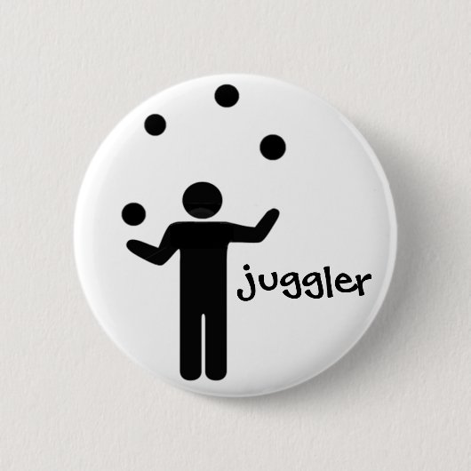 Badge Rond 5 Cm Pin de jongleur (Devant)