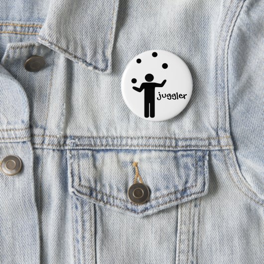 Badge Rond 5 Cm Pin de jongleur (En situation)