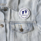 Badge Rond 5 Cm Pin de jour de conscience d'AMC (En situation)