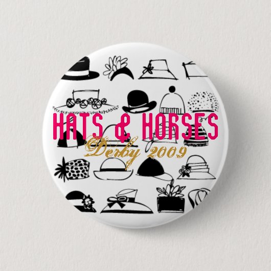 Badge Rond 5 Cm Pin de Kentucky Derby 09 (Devant)