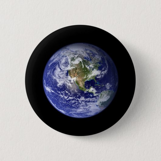 Badge Rond 5 Cm Pin de la terre (Devant)