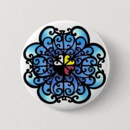 Badge Rond 5 Cm Pin "de l'océan le plus profond" (Devant)