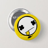 BADGE ROND 5 CM PIN DE LOGO ! (Devant & derrière)