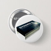 Badge Rond 5 Cm Pin de logo de puce de Dynamix II (Devant & derrière)