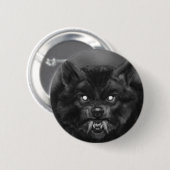 Badge Rond 5 Cm Pin de loup-garou/bouton (Devant & derrière)