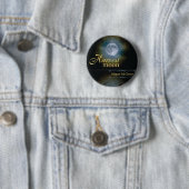 Badge Rond 5 Cm Pin de lune de récolte (En situation)