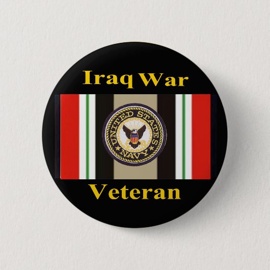Badge Rond 5 Cm Pin de "marine" de combattant d'Irak (Devant)