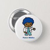 Badge Rond 5 Cm Pin de médecin (Devant & derrière)