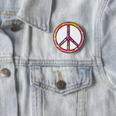Badge Rond 5 Cm Pin de paix (En situation)