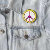 Badge Rond 5 Cm Pin de paix (En situation)