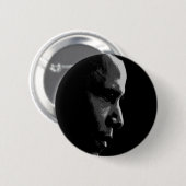 Badge Rond 5 Cm Pin de profil d'Obama (Devant & derrière)