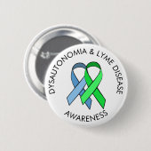 Badge Rond 5 Cm Pin de ruban de conscience de la maladie de (Devant & derrière)