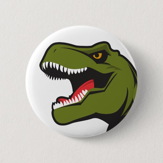 Badge Rond 5 Cm Pin de T-Rex (Devant)
