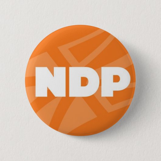 Badge Rond 5 Cm Pin de Terre-Neuve et de Labrador NDP (Devant)