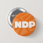 Badge Rond 5 Cm Pin de Terre-Neuve et de Labrador NDP (Devant & derrière)