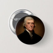 Badge Rond 5 Cm Pin de Thomas Jefferson (Devant & derrière)