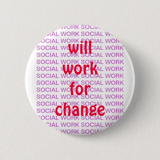BADGE ROND 5 CM PIN DE TRAVAIL SOCIAL (Devant)