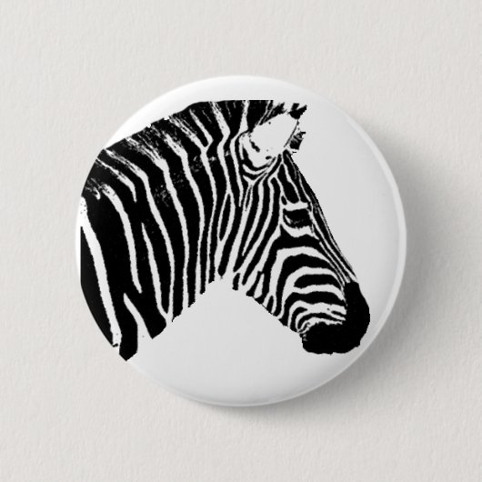 Badge Rond 5 Cm Pin de zèbre (Devant)