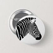 Badge Rond 5 Cm Pin de zèbre (Devant & derrière)