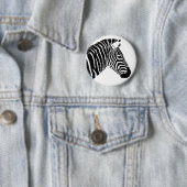 Badge Rond 5 Cm Pin de zèbre (En situation)