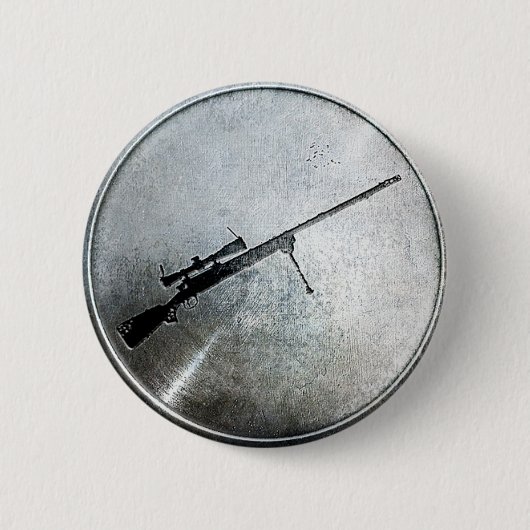 BADGE ROND 5 CM PIN D'EFFICACITÉ DE FUSIL DE TIREUR ISOLÉ (Devant)