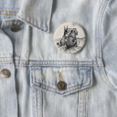 Badge Rond 5 Cm Pin/d'élection d'éléphant d'âne (En situation)