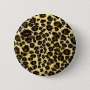 Badge Rond 5 Cm Pin d'empreinte de léopard