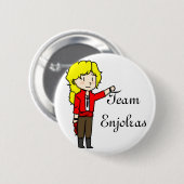 Badge Rond 5 Cm Pin d'Enjolras d'équipe (Devant & derrière)