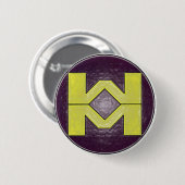 Badge Rond 5 Cm Pin d'homme de santé (Devant & derrière)