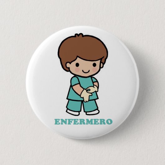 Badge Rond 5 Cm Pin d'infirmier (Devant)