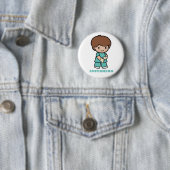 Badge Rond 5 Cm Pin d'infirmier (En situation)
