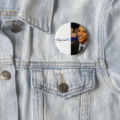 Badge Rond 5 Cm Pin d'Obama '08 (En situation)