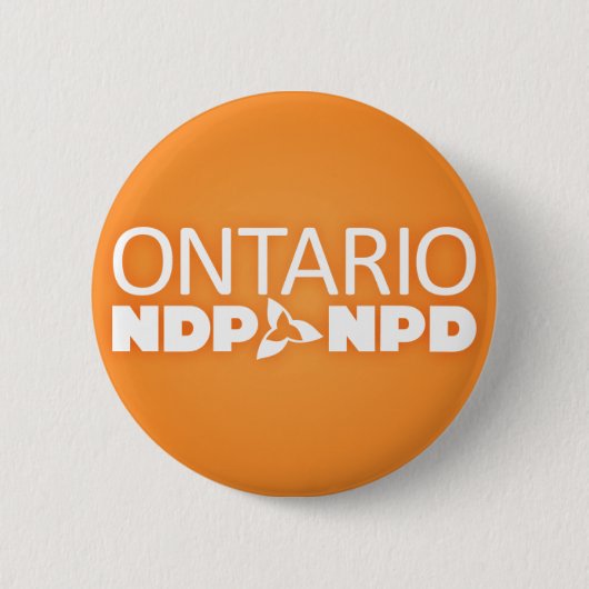 Badge Rond 5 Cm Pin d'Ontario NDP (Devant)