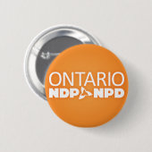 Badge Rond 5 Cm Pin d'Ontario NDP (Devant & derrière)