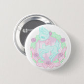 Badge Rond 5 Cm Pin doux de cerfs communs (Devant & derrière)