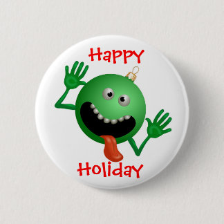 Badge Rond 5 Cm Pin drôle de bouton de Noël