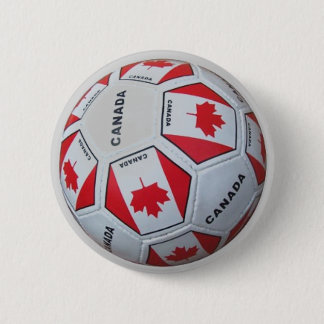 BADGE ROND 5 CM PIN DU FOOTBALL DU CANADA