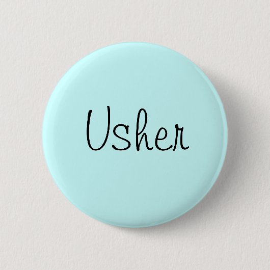 Badge Rond 5 Cm Pin d'Usher (Devant)