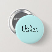 Badge Rond 5 Cm Pin d'Usher (Devant & derrière)