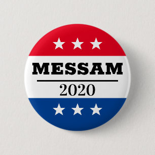 Badge Rond 5 Cm Pin électoral de Messam 2020