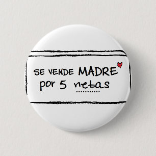 Badge Rond 5 Cm Pin « est vendu mère par 5 nets "