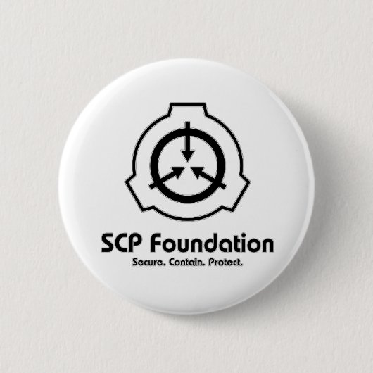 Badge Rond 5 Cm pin Fondation SCP (Devant)